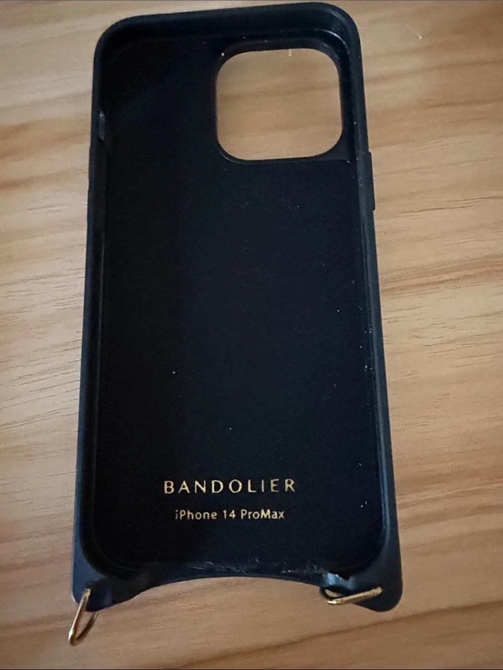 Bandolier Tan Leather Card Wallet IPhone 14 ProMax Case with Hearts